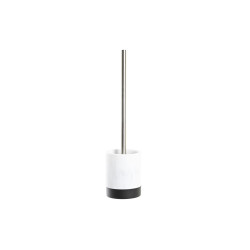Escobilla para el Baño DKD Home Decor Blanco Negro Blanco/Negro Metal