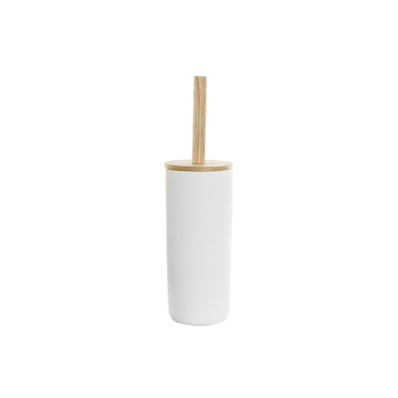 Escobilla para el Baño DKD Home Decor 10 x 10 x 38 cm Natural Blanco