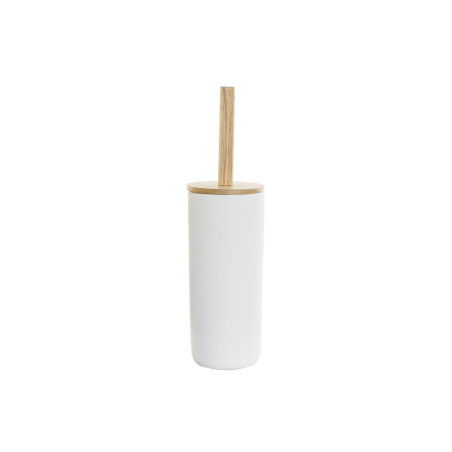Escobilla para el Baño DKD Home Decor 10 x 10 x 38 cm Natural Blanco