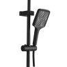 Columna de Ducha Fontastock Negro Acero Inoxidable ABS Plástico