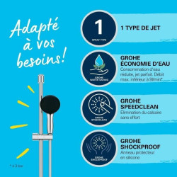 Columna de Ducha Grohe Vitalio Start 110 Chrome Plástico