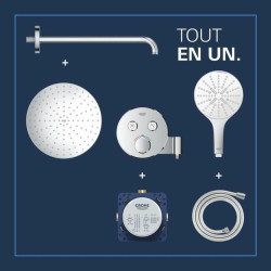 Columna de Ducha Grohe Gris 31 cm