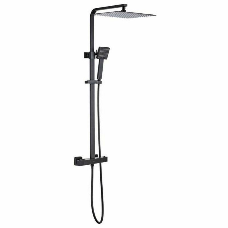 Columna de Ducha Oceanic Negro ABS 30 mm 30 cm 150 mm