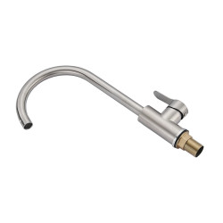 Grifo Monomando Fontastock Gris Acero Inoxidable Cerámico Aleación d