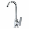 Grifo Monomando Rousseau Gris Chrome Acero Inoxidable Latón