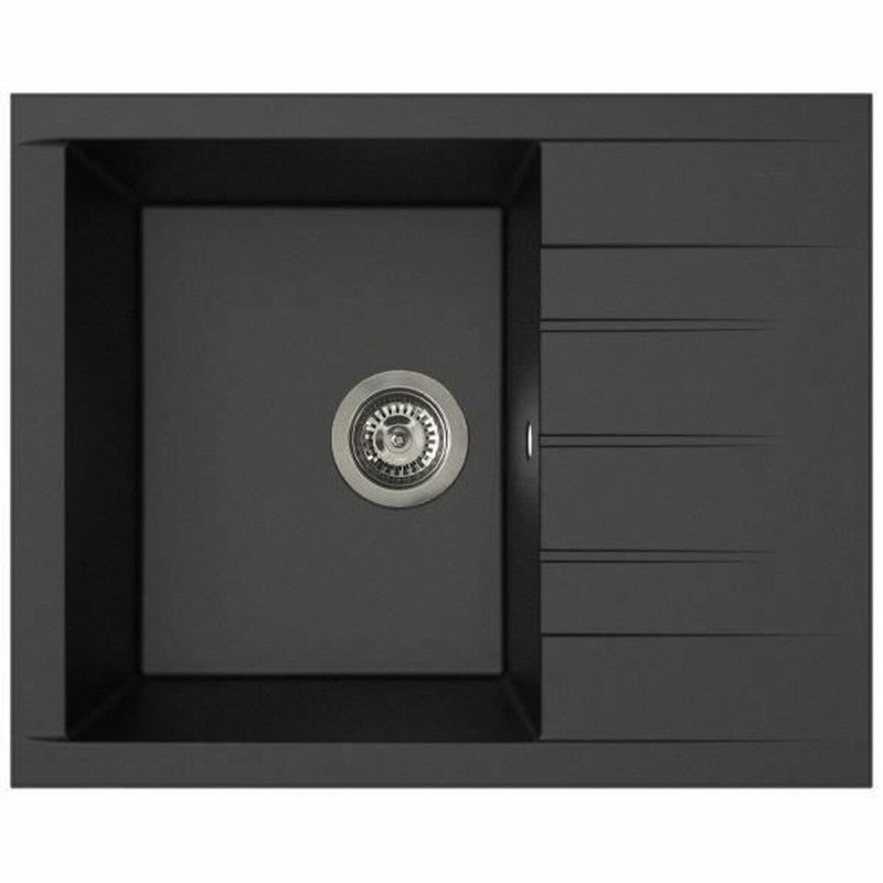 Fregadero de Un Seno con Escurridor Stradour 1C XS Negro