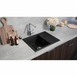 Fregadero de Un Seno con Escurridor Stradour 1C XS Negro