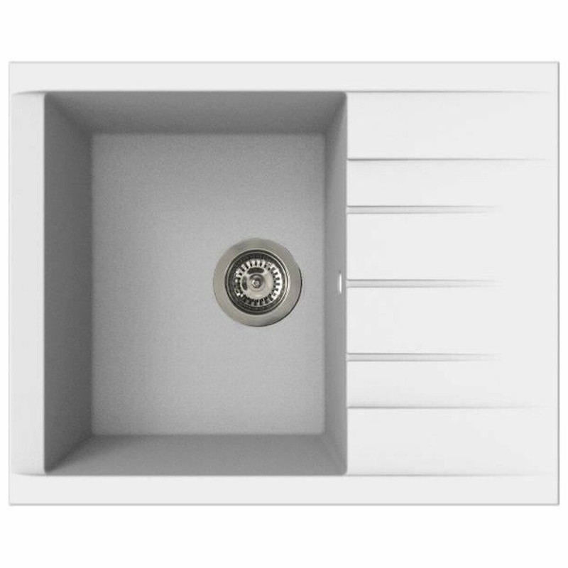 Fregadero de Un Seno con Escurridor Stradour 1C XS Blanco