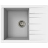 Fregadero de Un Seno con Escurridor Stradour 1C XS Blanco