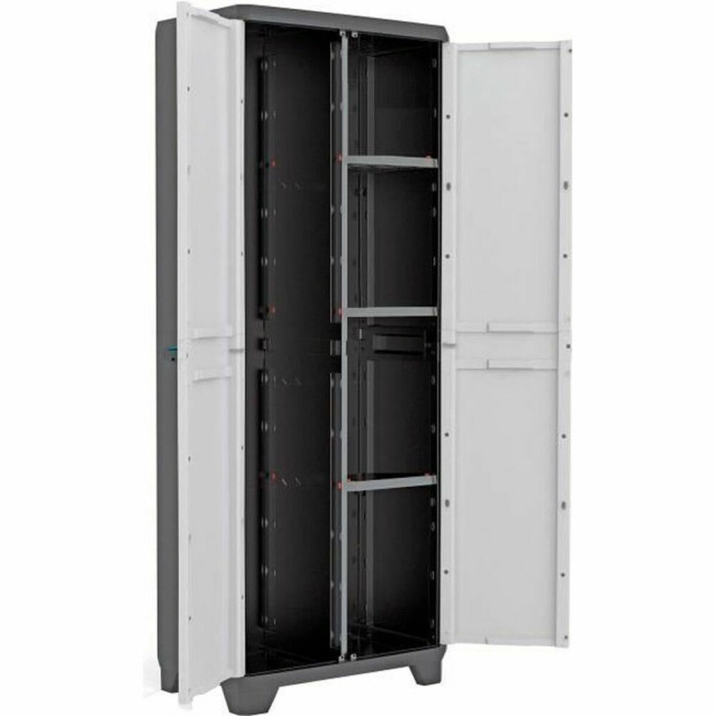 Estantería KIS 9726000 0616 02 Negro/Gris Resina Plástico 68 x 39 x