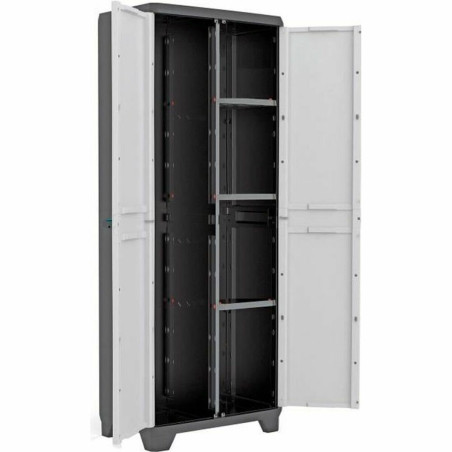 Estantería KIS 9726000 0616 02 Negro/Gris Resina Plástico 68 x 39 x