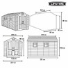 Caseta Lifetime 207 x 228 x 354 cm Gris