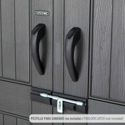 Caseta Lifetime 207 x 228 x 354 cm Gris