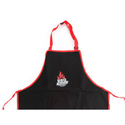 Delantal Algon 61 x 75,5 cm Negro Barbacoa