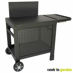 Mesa de barbacoa Cook'in Garden Reva 110 Premium Acero Jardín Negro 1