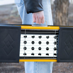 Barbacoa Portátil Aktive Acero 89 x 32 x 22 cm Amarillo