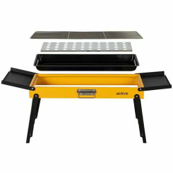 Barbacoa Portátil Aktive Acero 89 x 32 x 22 cm Amarillo
