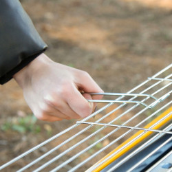 Barbacoa Portátil Aktive Acero 89 x 33 x 33 cm Amarillo