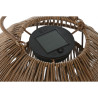 Lámpara solar Home ESPRIT Blanco Marrón 31 x 31 x 30 cm (2 Unidades)