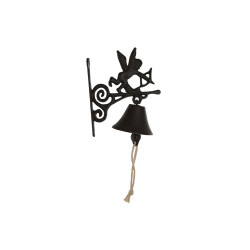 Campana Home ESPRIT Marrón Negro Hierro 16,5 x 10 x 21 cm