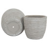 Set de Maceteros Home ESPRIT Beige Fibra de Vidrio Magnesio 45 x 45 x