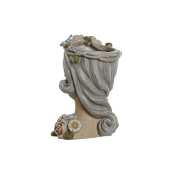 Macetero Home ESPRIT Multicolor Crema Magnesio chica 32 X 30 X 48 cm