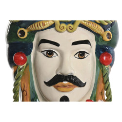 Macetero Home ESPRIT Verde Multicolor Porcelana 20 x 20 x 29 cm (2 Uni