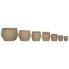 Macetero Home ESPRIT Marrón Fibra Urbano 70 x 70 x 58 cm (7 Unidades)
