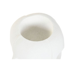 Macetero Home ESPRIT Blanco Magnesio Moderno Cara 49 x 49 x 50 cm