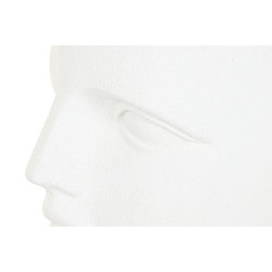 Macetero Home ESPRIT Blanco Magnesio Moderno Cara 49 x 49 x 50 cm