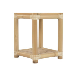 Macetero Home ESPRIT Bambú Ratán Tropical 35 X 35 X 77 CM