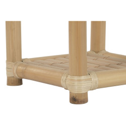 Macetero Home ESPRIT Bambú Ratán Tropical 35 X 35 X 77 CM