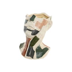 Macetero Home ESPRIT Multicolor Resina Moderno 21,5 X 20,5 X 26,5 CM