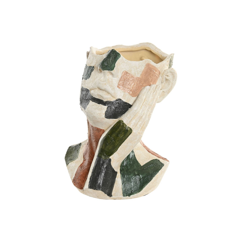 Macetero Home ESPRIT Multicolor Resina Moderno 21,5 X 20,5 X 26,5 CM