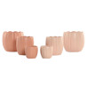Macetero Home ESPRIT Terracota Rosa claro Cemento Shabby Chic 15 x 15