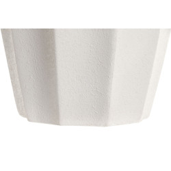 Macetero Home ESPRIT Blanco Fibra Mediterráneo