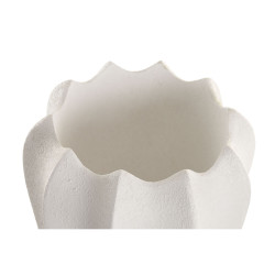 Macetero Home ESPRIT Blanco Fibra Mediterráneo