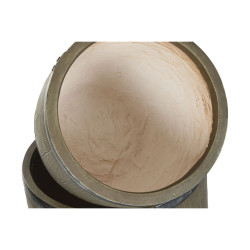 Macetero Home ESPRIT Marrón Magnesio Cottage 47 x 47 x 61 cm (3 Pieza