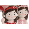 Macetero Home ESPRIT Rojo Rosa Cerámica chica Urbano 12 x 9 x 16 cm (