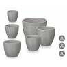 Set de Macetas Ibergarden Gris Arcilla Ø 14 cm Ø 22 cm Ø 17 cm 3 Pi