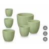 Set de Macetas Ibergarden Menta Arcilla Ø 14 cm Ø 22 cm Ø 17 cm 3 P
