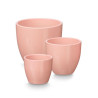 Set de Macetas Ibergarden Rosa Arcilla Ø 14 cm Ø 22 cm Ø 17 cm 3 Pi