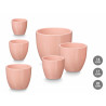 Set de Macetas Ibergarden Rosa Arcilla Ø 14 cm Ø 22 cm Ø 17 cm 3 Pi