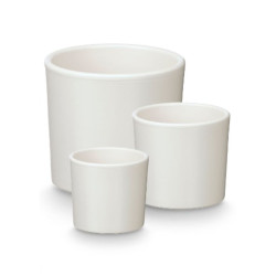 Set de Macetas Ibergarden Blanco Arcilla Ø 14 cm Ø 22 cm Ø 17 cm 3