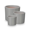 Set de Macetas Ibergarden Gris Arcilla Ø 14 cm Ø 22 cm Ø 17 cm 3 Pi