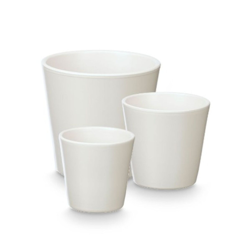 Set de Macetas Ibergarden Blanco Arcilla Ø 14 cm Ø 22 cm Ø 17 cm 3