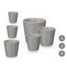 Set de Macetas Ibergarden Gris Arcilla Ø 14 cm Ø 22 cm Ø 17 cm 3 Pi