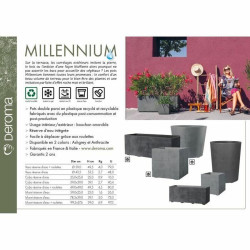 Jardinera Autorriego Deroma Millennium R Gris Plástico Plástico reci