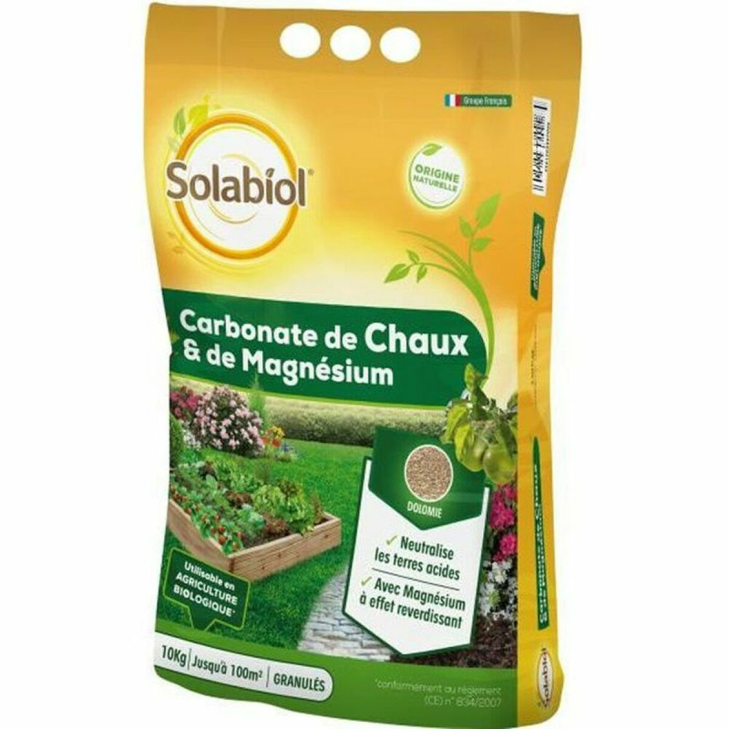 Fertilizante para plantas Solabiol Sochaux10 Magnesio Carbonato de cal