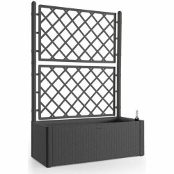 Jardinera Autorriego Stefanplast Natural Deluxe Rectangular Antracita